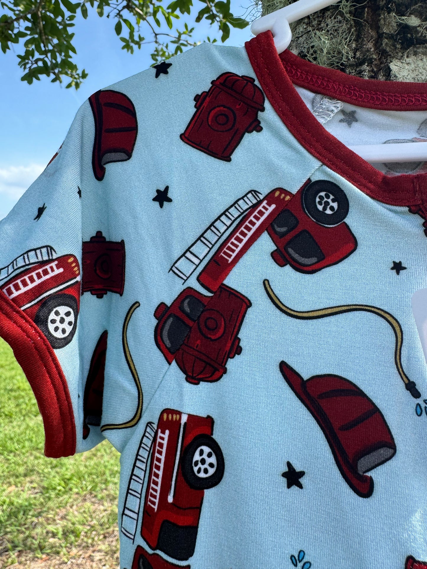 Firefighter Bamboo Zippie Shortie