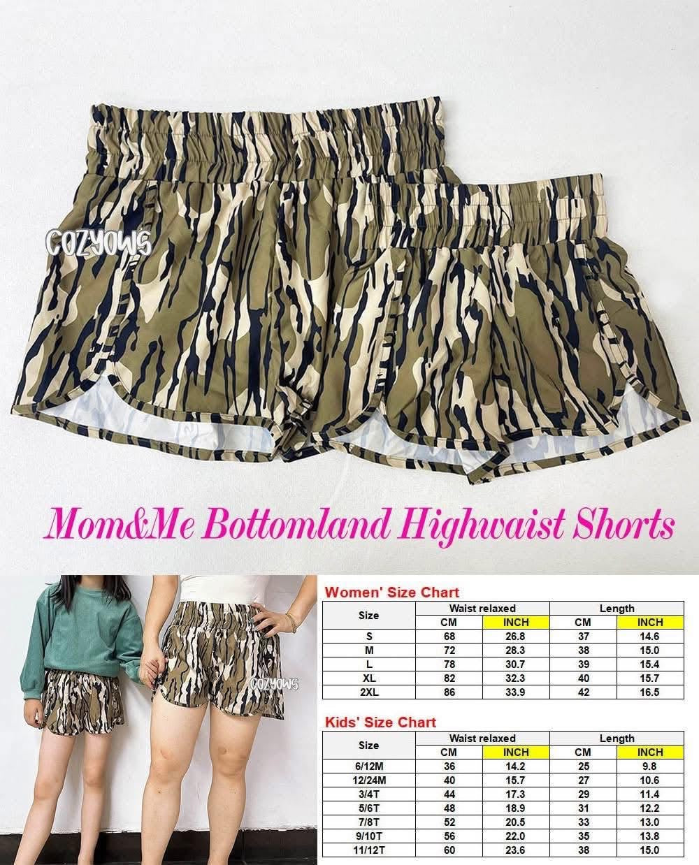 ADULT Duck Camo & BL Camo Mama & Me Shorts