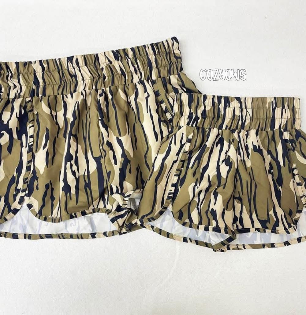 ADULT Duck Camo & BL Camo Mama & Me Shorts