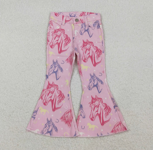 Pink Pony Girl Belle Bottom Jeans🩷🦄