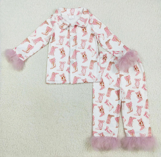 Boots with the fur pjs