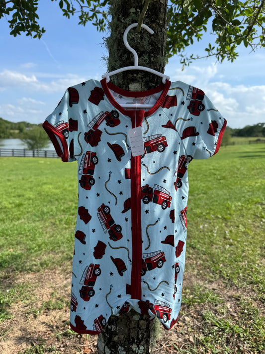 Firefighter Bamboo Zippie Shortie