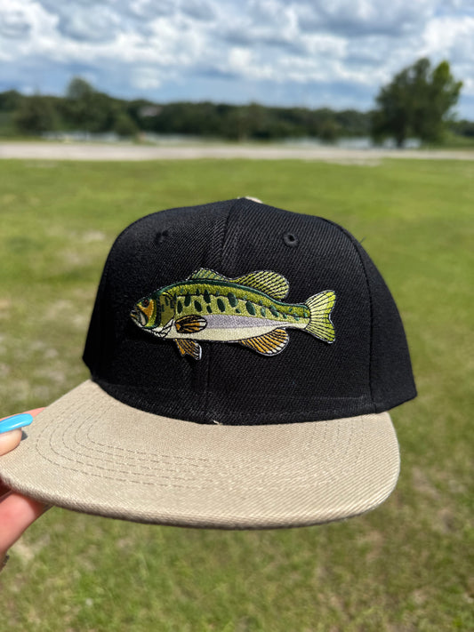 Large Mouth Bass Patch Hat